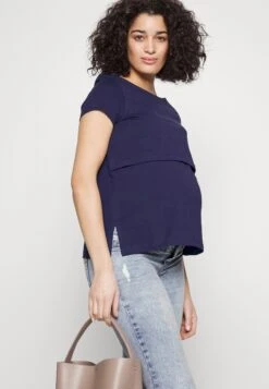 Maternity Long Tee- T-Shirt Basic - Dark Blue 11 Maternity Long Tee- T-Shirt Basic - Dark Blue -Anna Field 0378fd57dcce45b0b365d0980b71c0b4