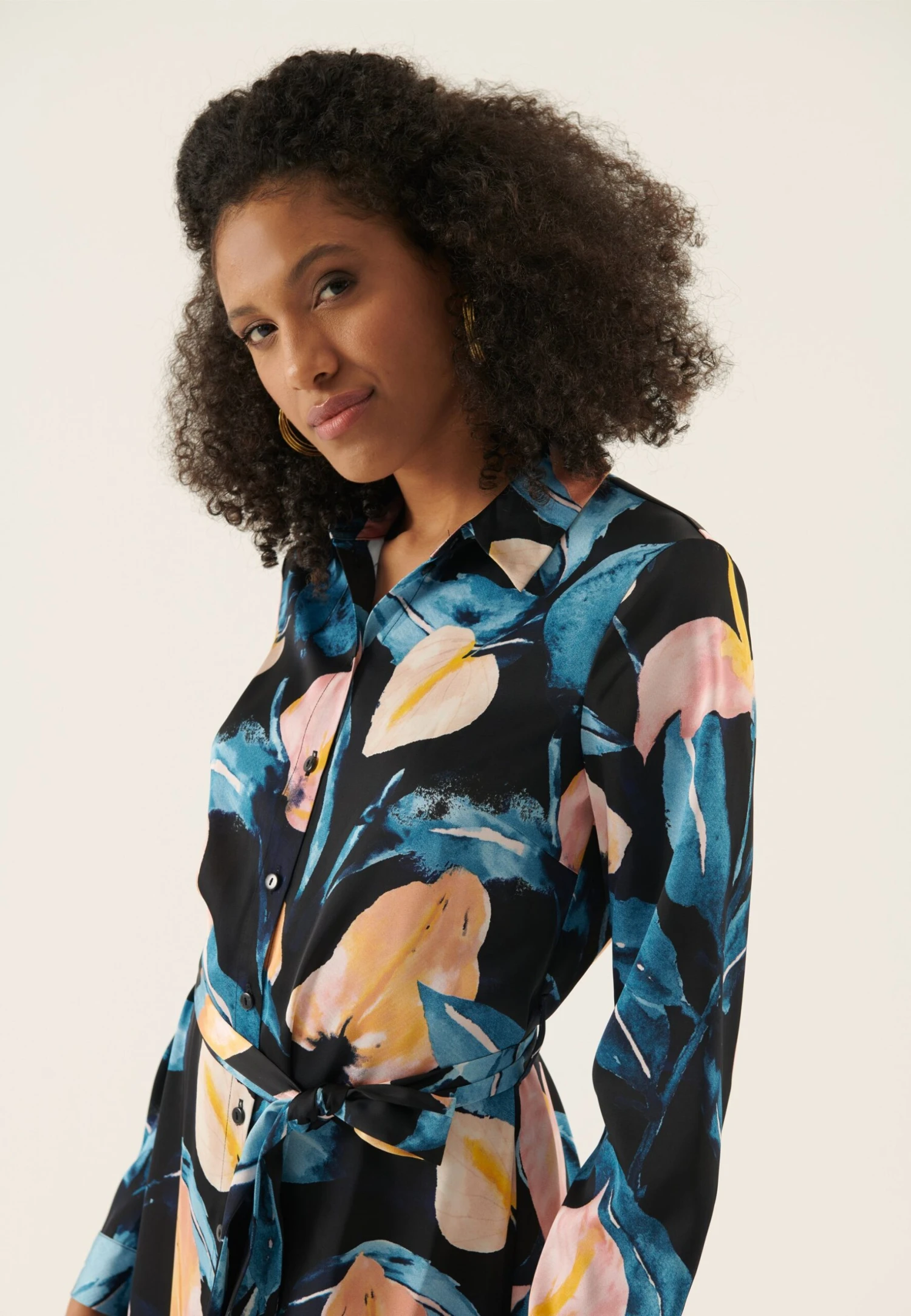 Anna Field Jurk - Blue/Pink 6 Anna Field Jurk - Blue/Pink - Afbeelding 4