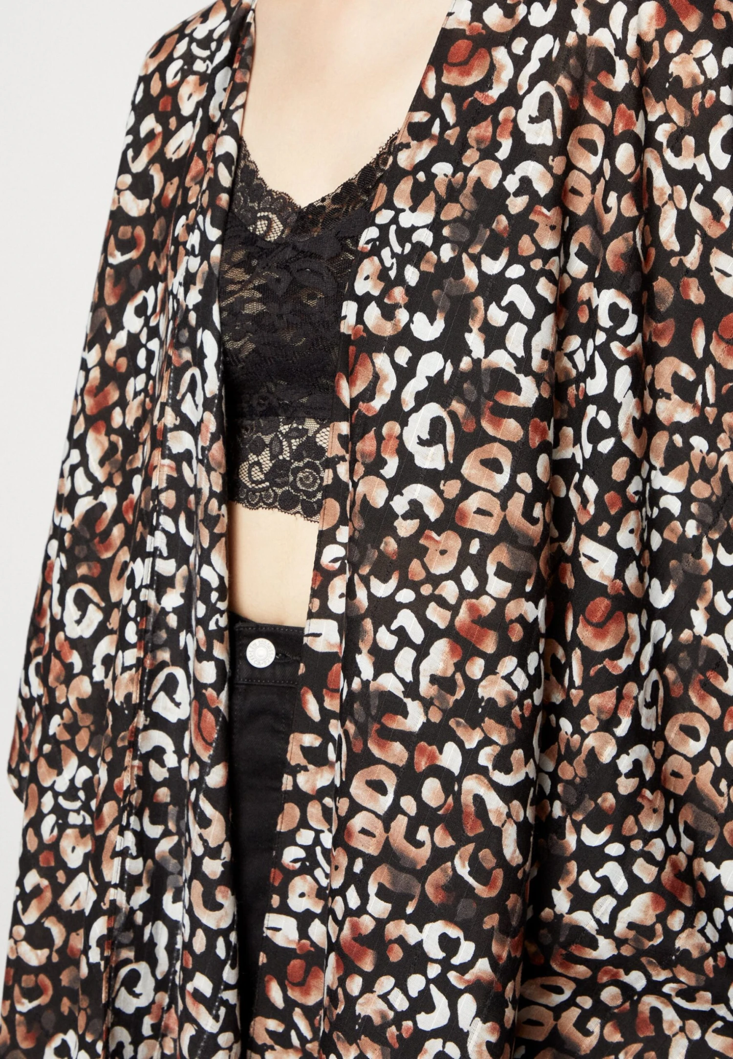 Anna Field Poncho - Brown/Black 8 Anna Field Poncho - Brown/Black - Afbeelding 6