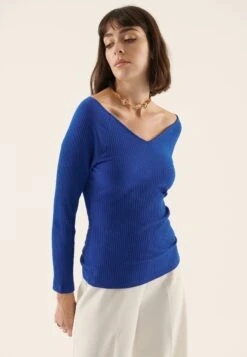 Anna Field 2-Pack - Longsleeve - Blue/Mottled Grey -Anna Field 10c1f79a548847f2babf06d8131d13b9