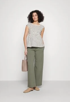 Maternity Baby Doll Nursing Tee- T-Shirt Print -Dark Blue/Off-White -Anna Field 18f5bc7850184ddc9ddf544d46046624