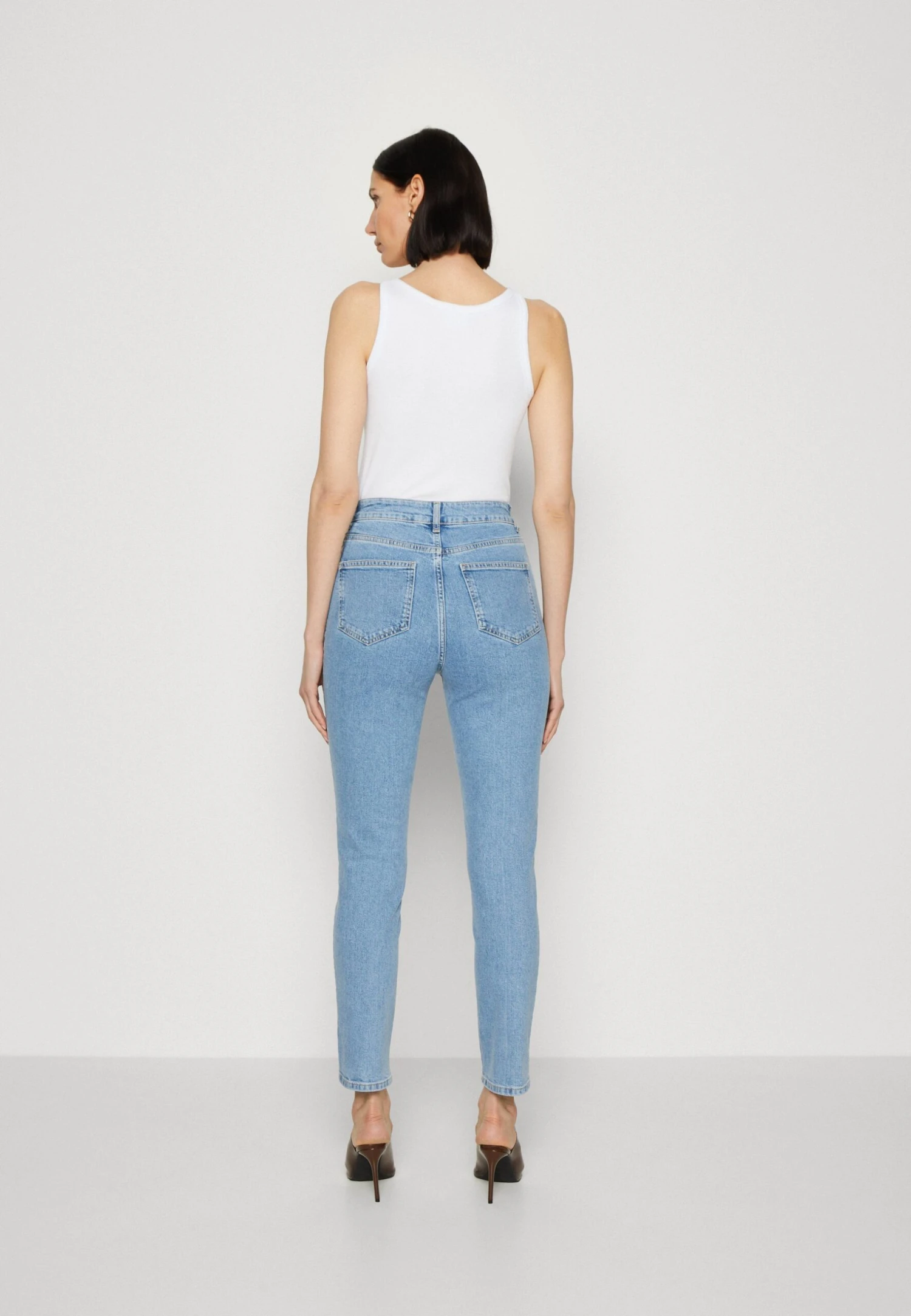 Anna Field Slim Fit Jeans - Light Blue Denim 5 Anna Field Slim Fit Jeans - Light Blue Denim - Afbeelding 3