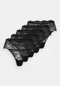 Anna Field 5Pp High Rise Lace Thong - String - Black -Anna Field 1d7323e8540d4a6dba0ff1fa79eb0047