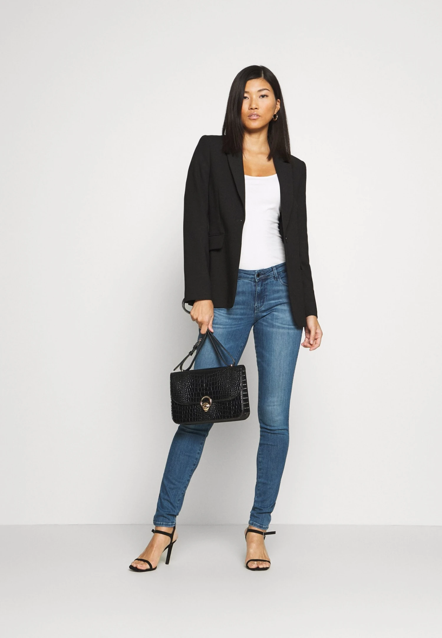 Anna Field 2 Pack - Top - White/Black 3 Anna Field 2 Pack - Top - White/Black