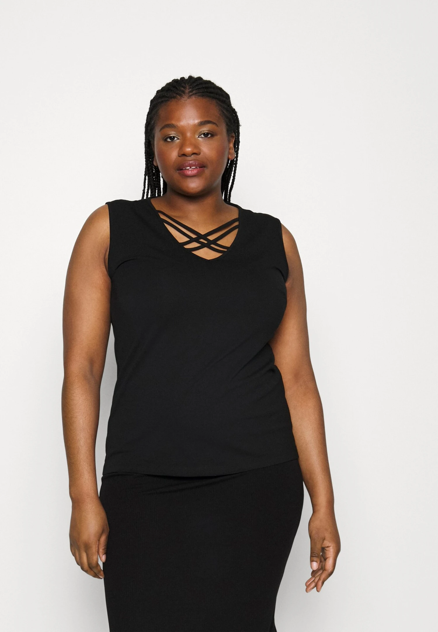 Plus Size - Top - Black 3 Plus Size - Top - Black