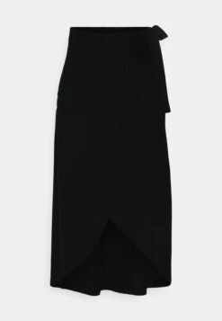 Anna Field Basic Wrap Over Midi Skirt- A-Lijn Rok - Black -Anna Field 279db1138765484094cab33f5c3878d4