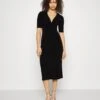 Center Front Knot Low Midi Dress - Jurk - Black 1 Center Front Knot Low Midi Dress - Jurk - Black -Anna Field 29159a72077440648f9a97ad63b9c079