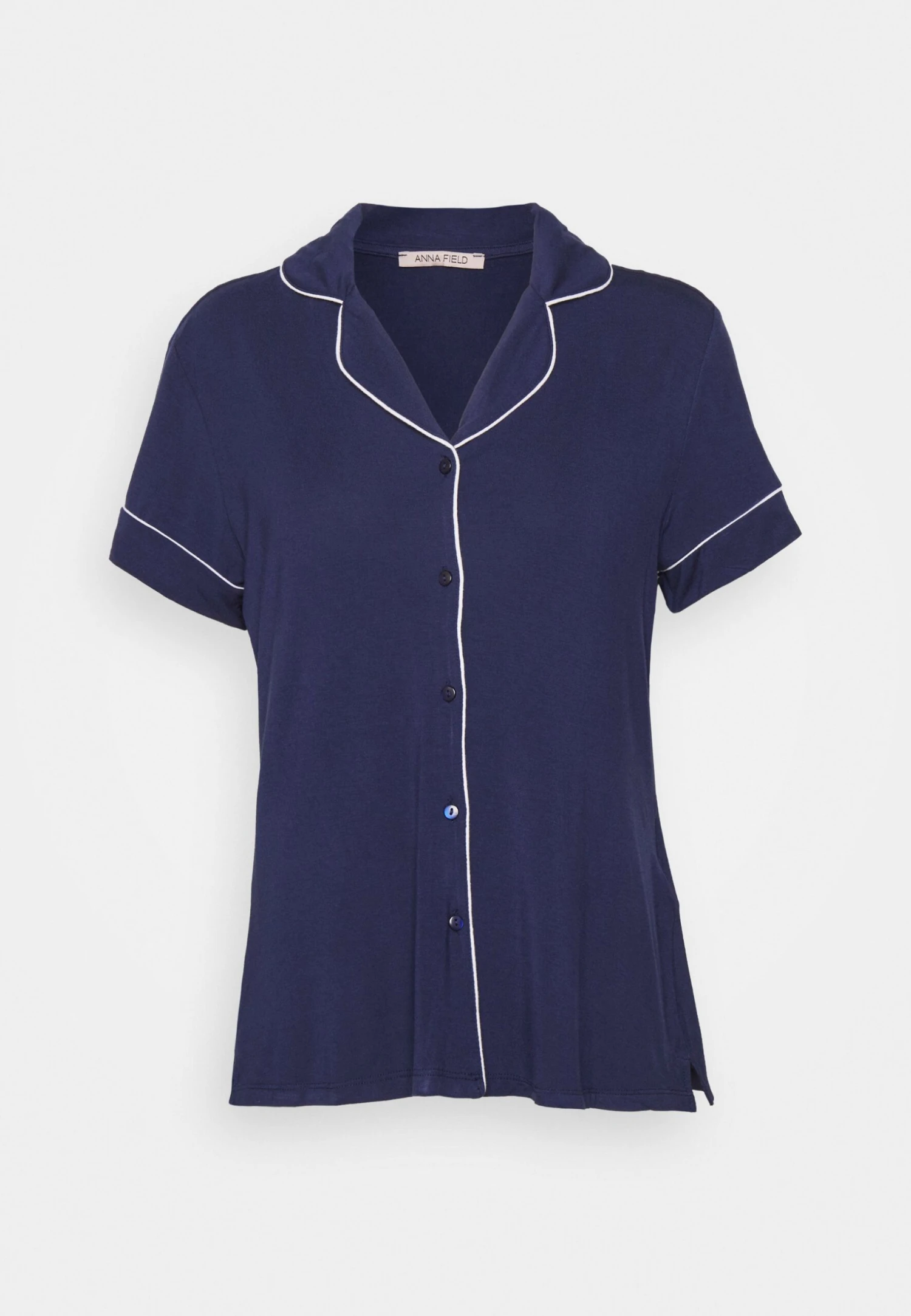 Anna Field Button Through Pj Set- Pyjama - Blue/White 7 Anna Field Button Through Pj Set- Pyjama - Blue/White - Afbeelding 5