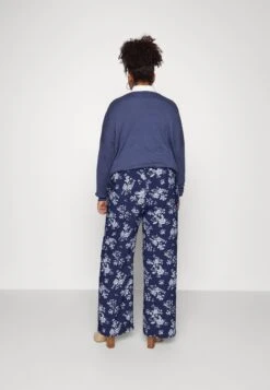 Wide Leg Pant - Broek - Dark Blue/Off-White 8 Wide Leg Pant - Broek - Dark Blue/Off-White -Anna Field 2e68d179738647d4bf9a6c877c3fe436