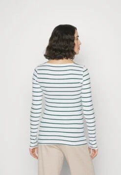 2 Pack - Longsleeve - White/Dark Green -Anna Field 33ac090b55804fdcaf7580d1e83dbca6