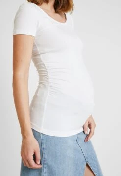 2 Pack - T-Shirt Basic - White/Dark Blue -Anna Field 33e25e1f70aa4541974856be3e774477