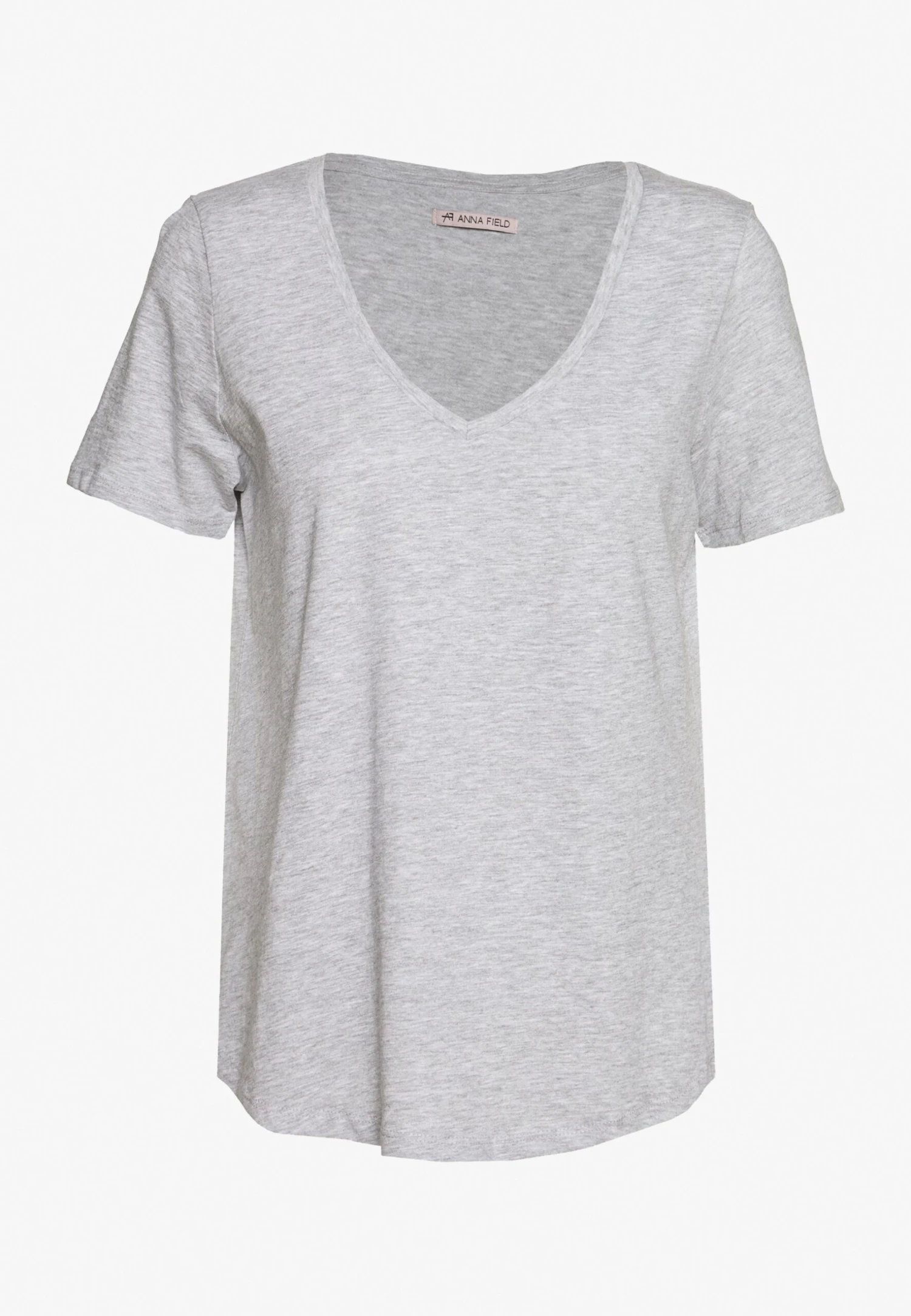 Anna Field T-Shirt Basic - Mottled Light Grey/Blue 4 Anna Field T-Shirt Basic - Mottled Light Grey/Blue - Afbeelding 2
