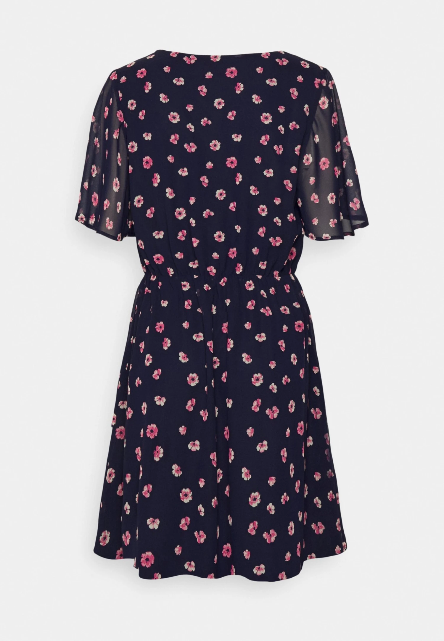 Anna Field V-Neck Sleeve Dress- Jurk - Dark Blue/Pink 11 Anna Field V-Neck Sleeve Dress- Jurk - Dark Blue/Pink - Afbeelding 9