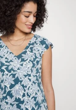 Midi V Flared Dress Witrh Ruffle Sleevees - Jerseyjurk - Dark Blue/Blue 13 Midi V Flared Dress Witrh Ruffle Sleevees - Jerseyjurk - Dark Blue/Blue -Anna Field 3e624a7562d3474eb634dd22da87092f