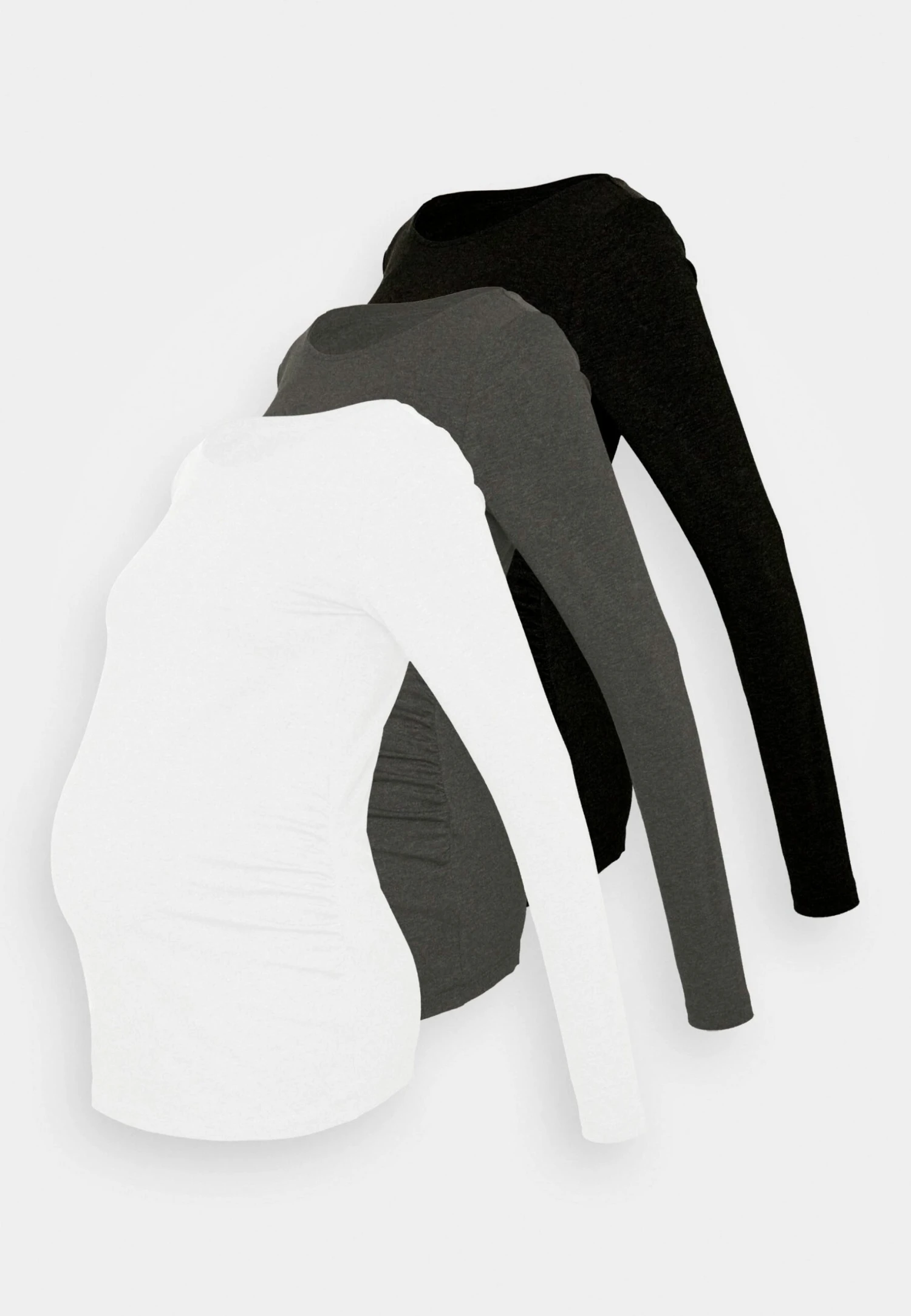 3 Pack - Longsleeve - Black/Dark Grey/White 8 3 Pack - Longsleeve - Black/Dark Grey/White - Afbeelding 6