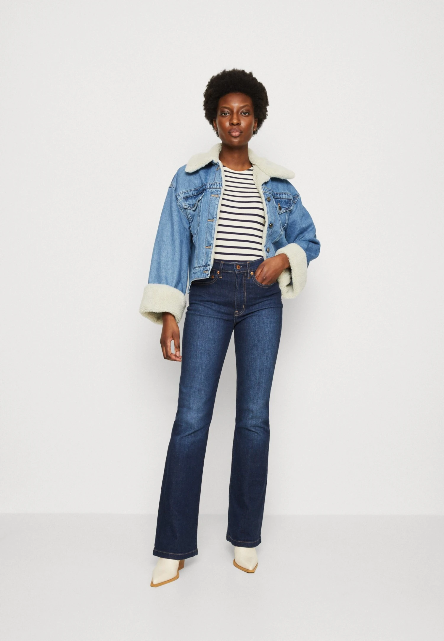 Anna Field T-Shirt Print - Dark Blue/White 4 Anna Field T-Shirt Print - Dark Blue/White - Afbeelding 2