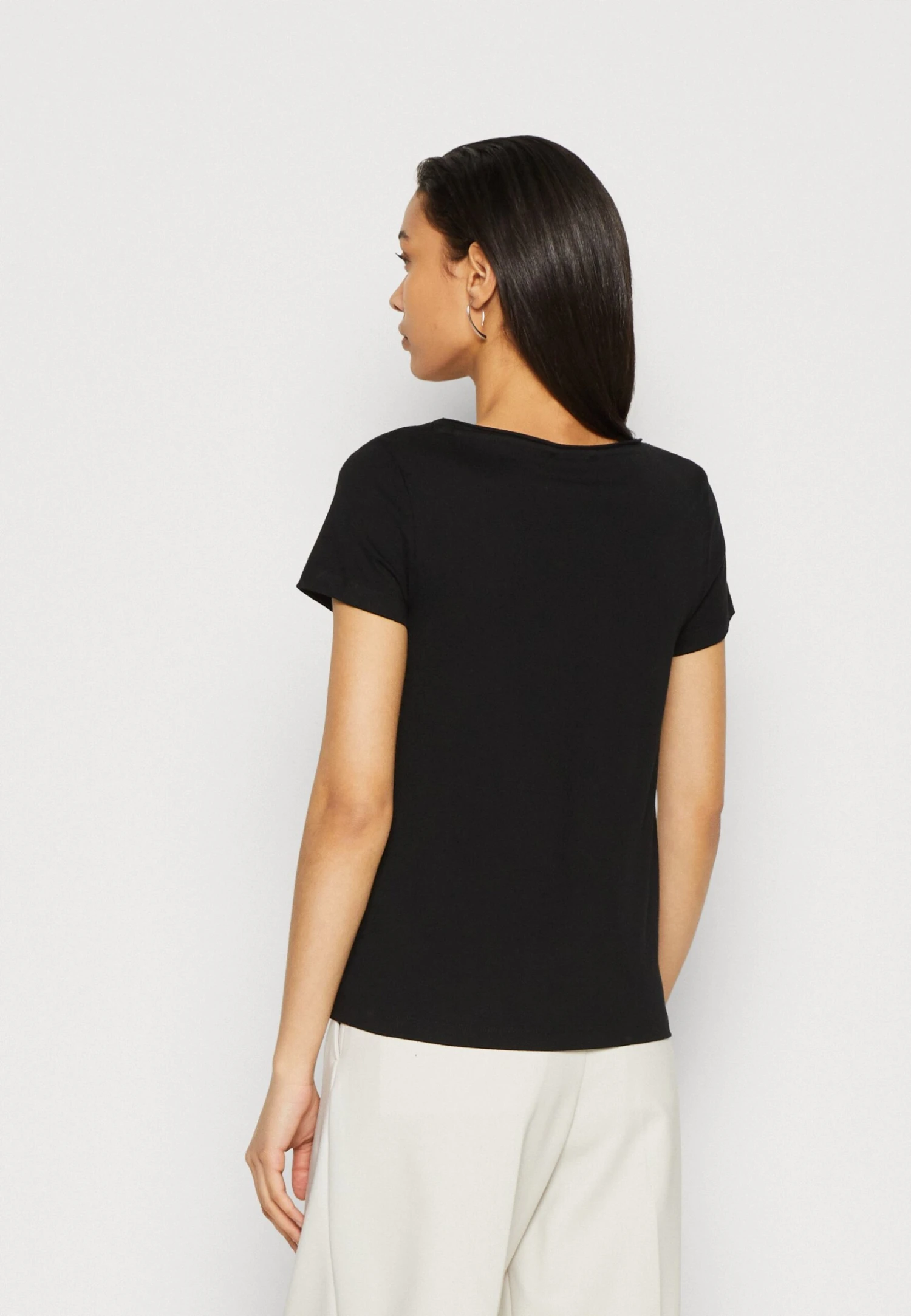 Anna Field 3 Pack- T-Shirt Basic - Black/White/Mottled Light Grey 5 Anna Field 3 Pack- T-Shirt Basic - Black/White/Mottled Light Grey - Afbeelding 3