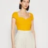 Anna Field T-Shirt Print - Dark Yellow -Anna Field 53f01973615c4a7bac8f3dd172b29c4e