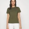 Anna Field T-Shirt Basic - Khaki 2 Anna Field T-Shirt Basic - Khaki -Anna Field 548dc3f39ac84b51aa7747e2daffbb5d
