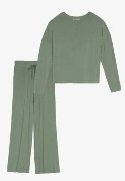 Anna Field Wide Leg - Pyjama - Khaki 13 Anna Field Wide Leg - Pyjama - Khaki -Anna Field 56399edf15f94c88bb3bebf375bcf274