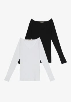 Anna Field 2-Pack - Longsleeve - Black/White 12 Anna Field 2-Pack - Longsleeve - Black/White -Anna Field 569d9af6150a42b7a8e7065d19fb8ff2