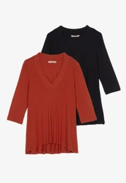 Anna Field 2 Pack - Longsleeve - Red/Black -Anna Field 5d1d524cf0e6488ba65ce78b39e13dc5