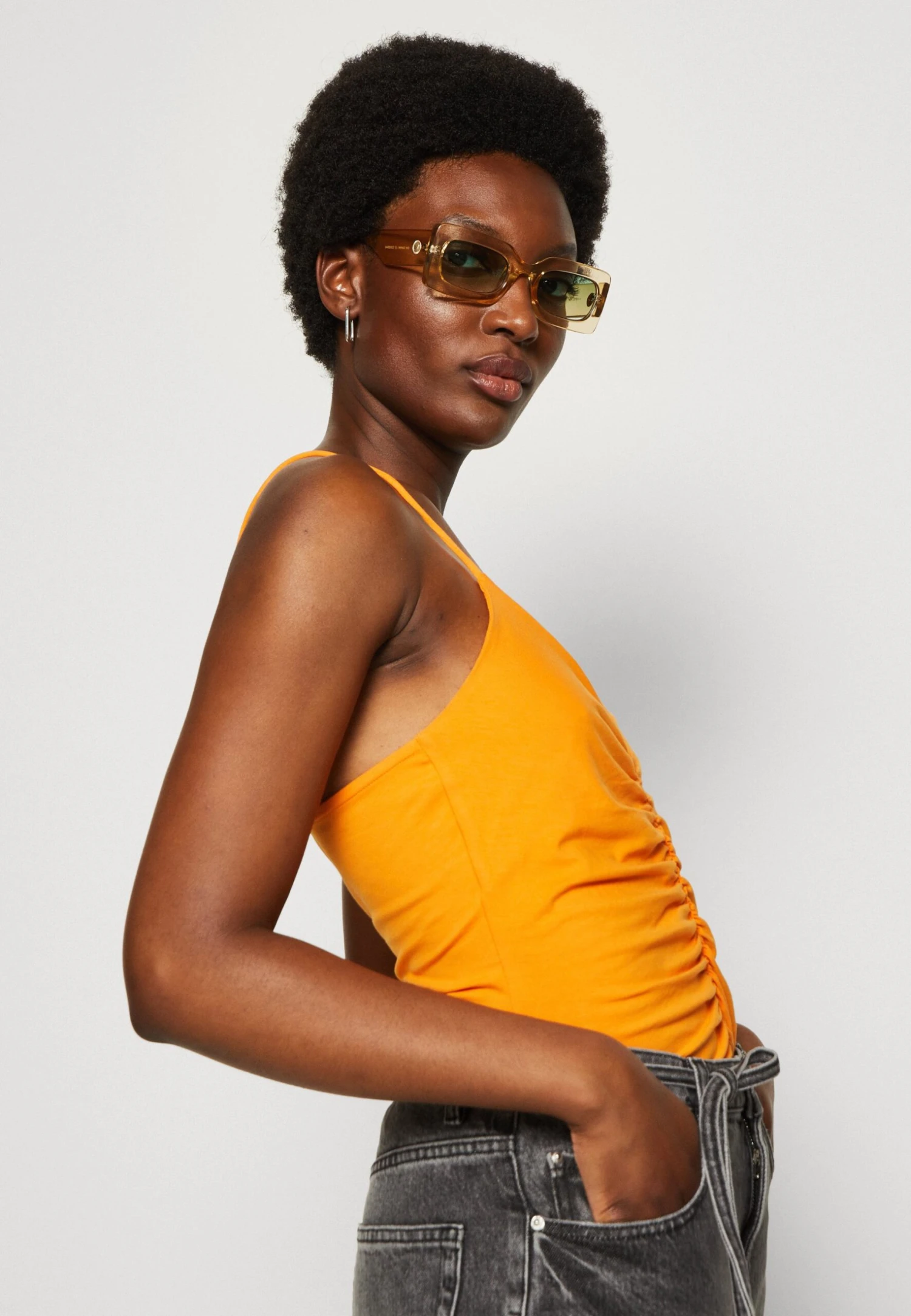 Anna Field Top - Black/Orange 7 Anna Field Top - Black/Orange - Afbeelding 5