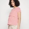 Maternity Long Tee- T-Shirt Basic - Red/Off-White -Anna Field 5f85db9f5dc2480e85a6deec04ba41d8