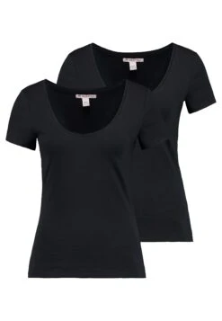 Anna Field 2 Pack - T-Shirt Basic - Black 10 Anna Field 2 Pack - T-Shirt Basic - Black -Anna Field 626abfe4c856419c8d89299736aecf07