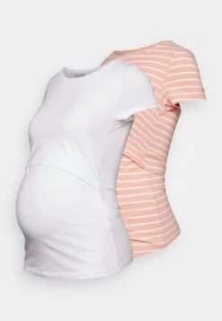 2 Pack - T-Shirt Basic - Light Pink/White -Anna Field 65dbfe9883e944b6acf3ef55d8e3df46