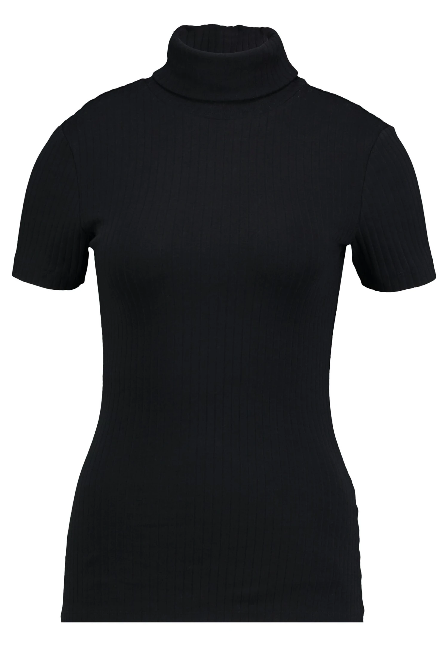 1/2 Sleeve Roll Neck - T-Shirt Basic - Black 7 1/2 Sleeve Roll Neck - T-Shirt Basic - Black - Afbeelding 5