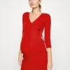 Wrapped Dress - Jerseyjurk - Red -Anna Field 6a7842eac712400e9569ce4236496a0f