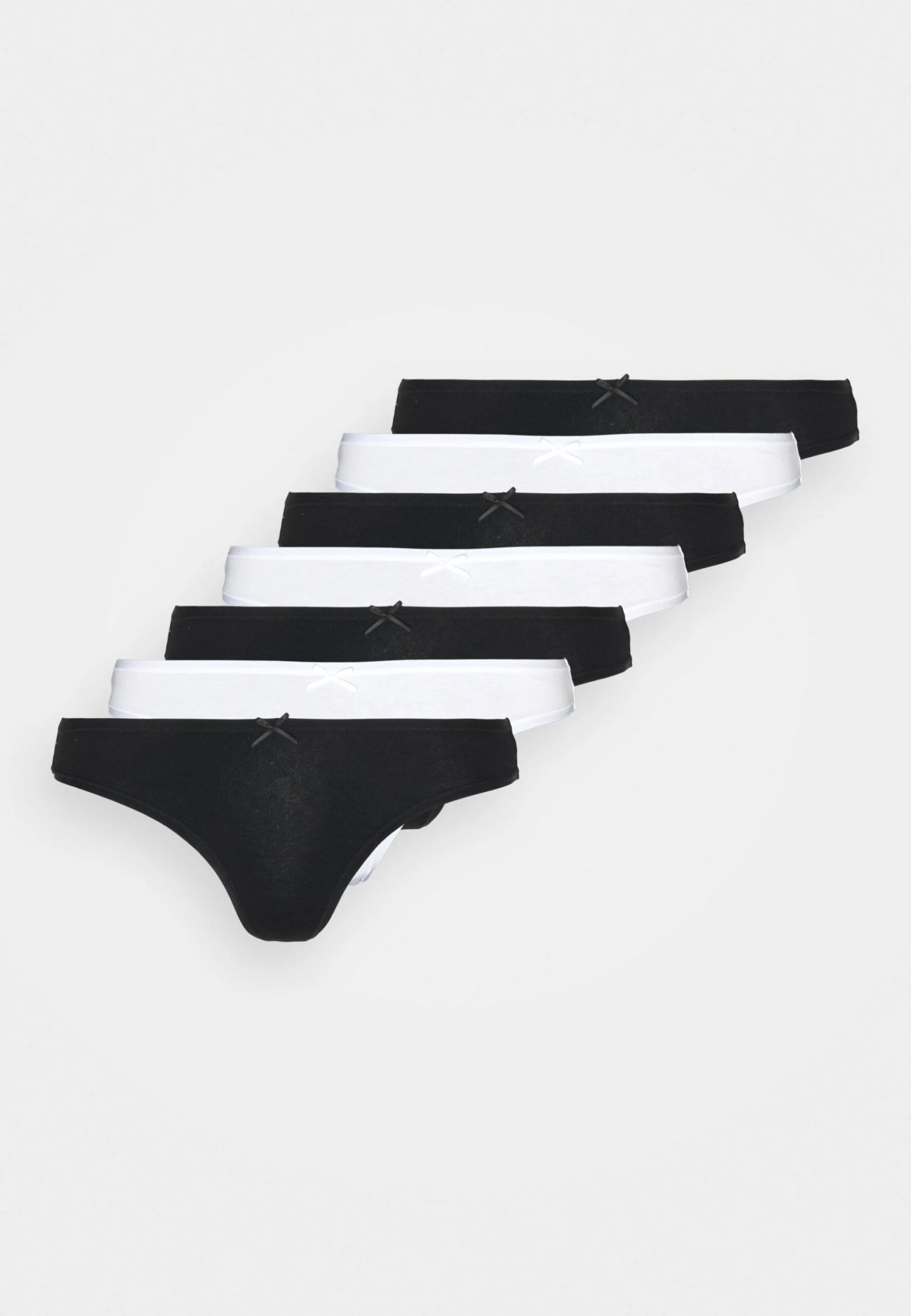Anna Field Georgina 7Pp Thong Cotton - String -Black/White 7 Anna Field Georgina 7Pp Thong Cotton - String -Black/White - Afbeelding 5