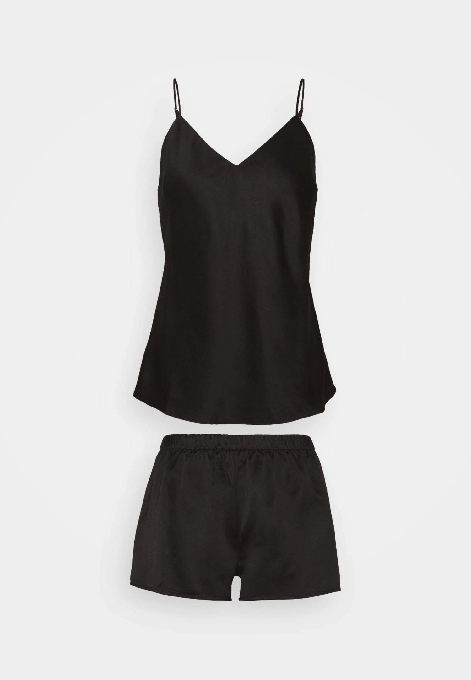 Anna Field Simple Satin Short Set - Pyjama - Black 7 Anna Field Simple Satin Short Set - Pyjama - Black - Afbeelding 5