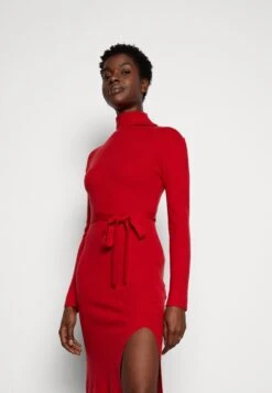Anna Field Rollkragen Ripp Mini Strickkleid Mit Gürtel - Gebreide Jurk - Red 11 Anna Field Rollkragen Ripp Mini Strickkleid Mit Gürtel - Gebreide Jurk - Red -Anna Field 71b57cf9ce54411882918bef331aba09