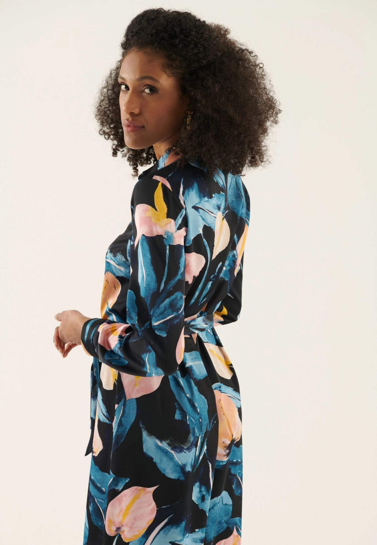 Anna Field Jurk - Blue/Pink 5 Anna Field Jurk - Blue/Pink - Afbeelding 3