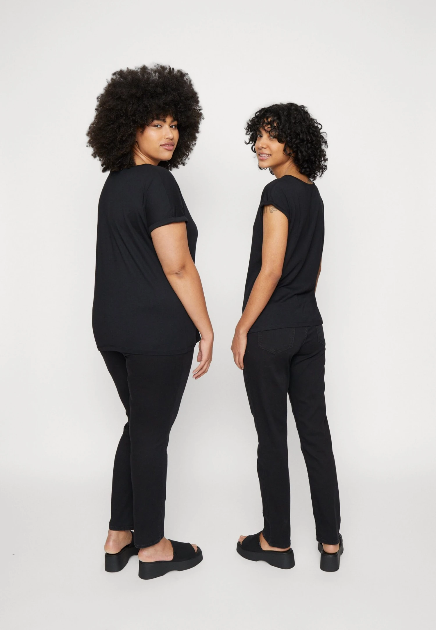 Anna Field 3 Pack - T-Shirt Print - Light Blue/White/Black 7 Anna Field 3 Pack - T-Shirt Print - Light Blue/White/Black - Afbeelding 5