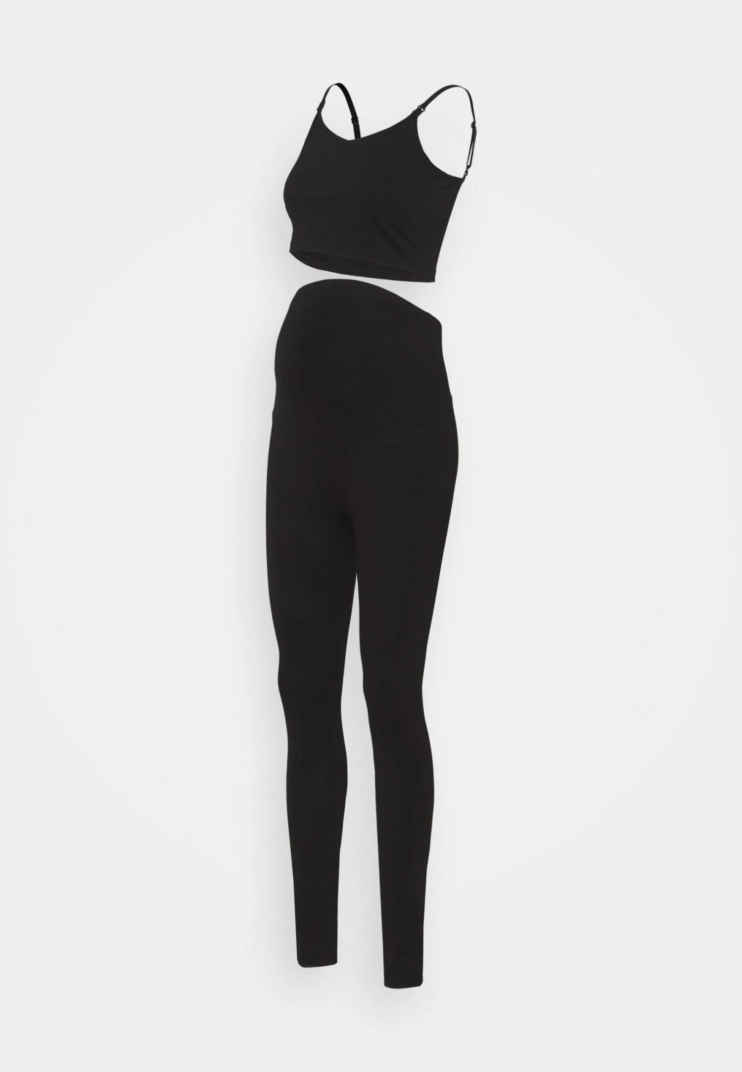 Set Nursing Function Crop Top & Leggings - Legging - Black 3 Set Nursing Function Crop Top & Leggings - Legging - Black