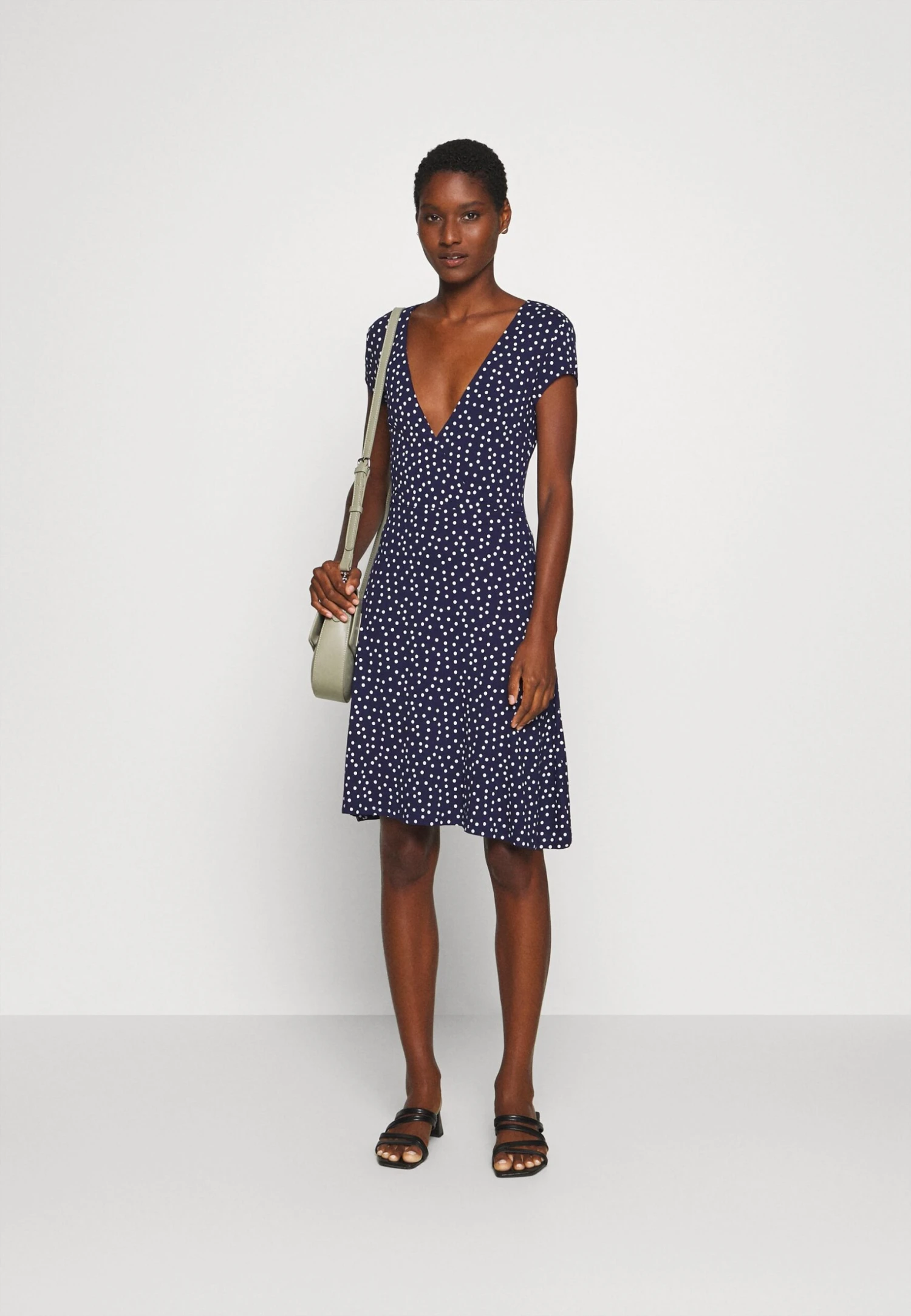 Anna Field Jerseyjurk - Maritime Blue/White 4 Anna Field Jerseyjurk - Maritime Blue/White - Afbeelding 2