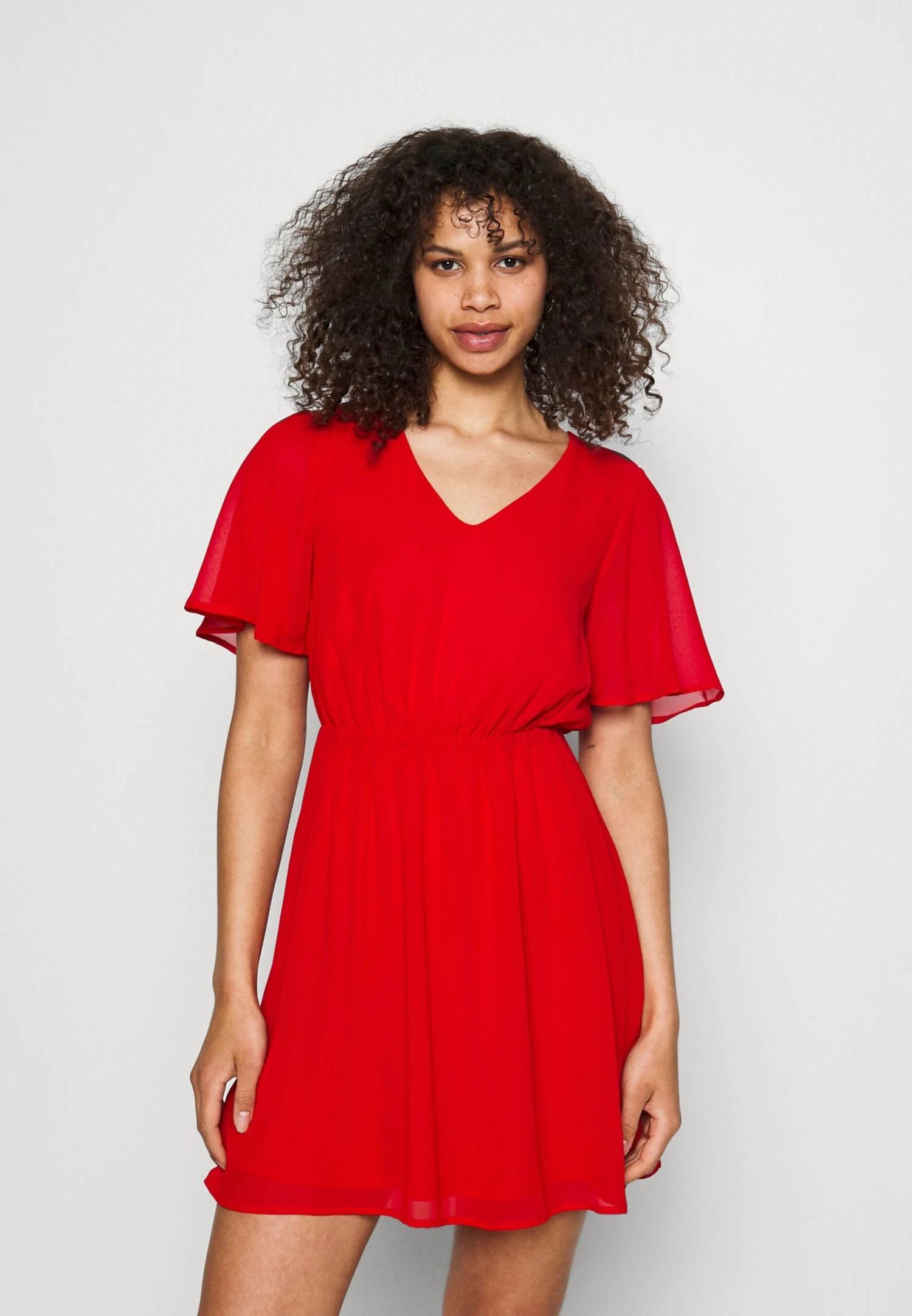 Anna Field V-Neck Sleeve Dress- Jurk -Dark Red 6 Anna Field V-Neck Sleeve Dress- Jurk -Dark Red - Afbeelding 4