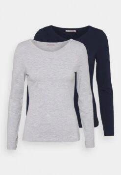 Anna Field 2 Pack - Longsleeve - Dark Blue/Mottled Light Grey