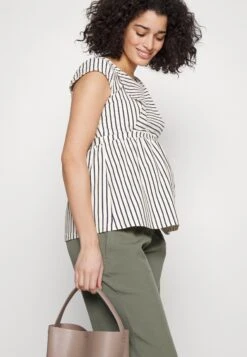 Maternity Baby Doll Nursing Tee- T-Shirt Print -Dark Blue/Off-White -Anna Field 84deaaa847f54f1f85ddd28347a732f0