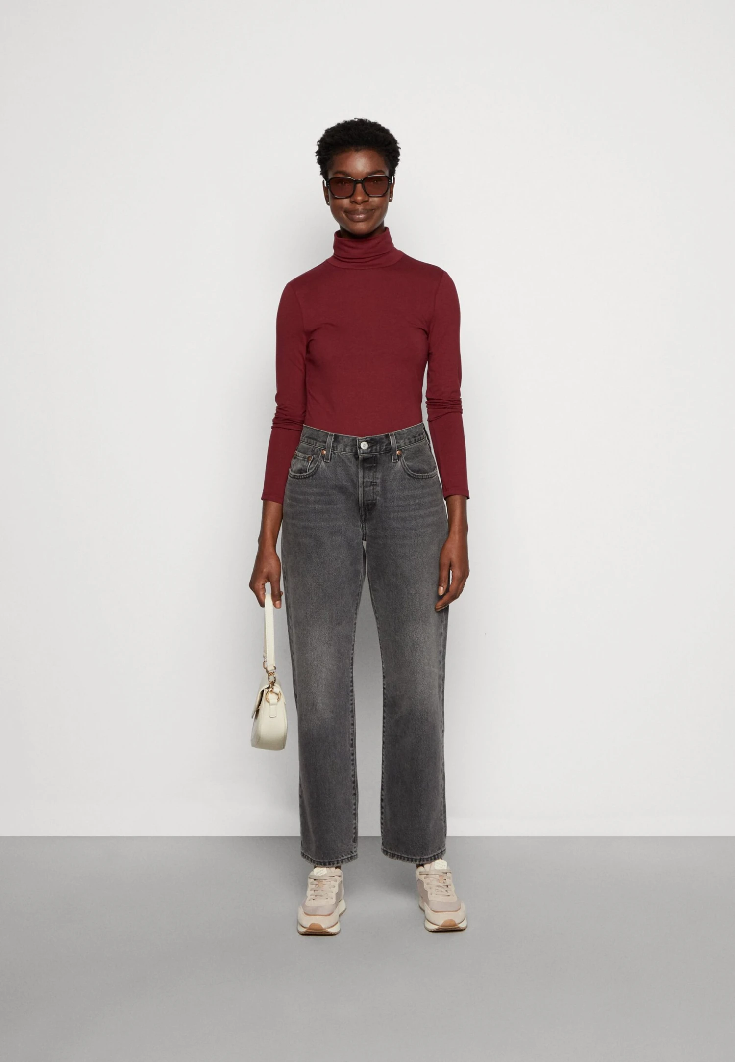 Anna Field Longsleeve - Dark Red 4 Anna Field Longsleeve - Dark Red - Afbeelding 2