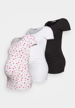 3Pack - T-Shirt Print - White/White /Black 14 3Pack - T-Shirt Print - White/White /Black -Anna Field 8b002e3049b54ffb8e1402b4f5ccb2ce