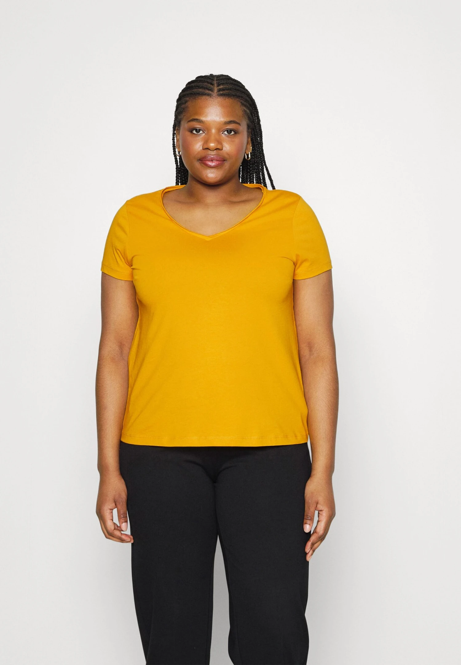 3 Pack - T-Shirt Basic - White/Dark Yellow/Purple 6 3 Pack - T-Shirt Basic - White/Dark Yellow/Purple - Afbeelding 4