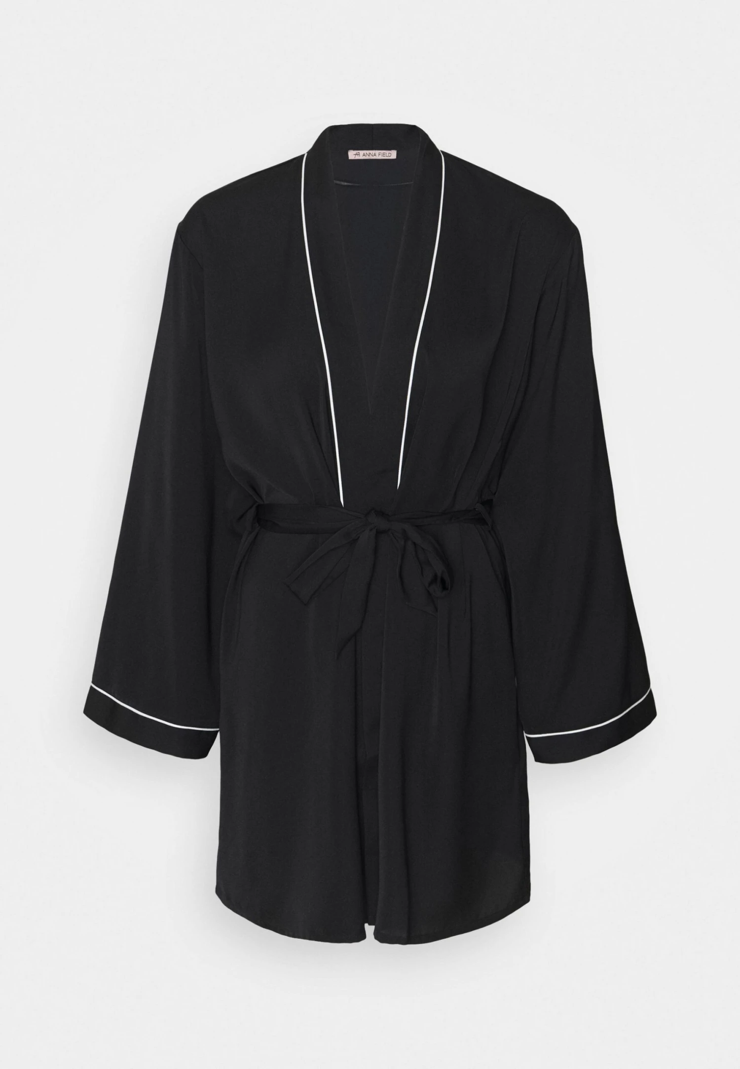 Anna Field Amanda Satin Dressing Gown - Badjas - Black 7 Anna Field Amanda Satin Dressing Gown - Badjas - Black - Afbeelding 5