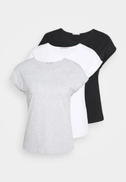 Anna Field 3 Pack - T-Shirt Basic - Black/White/Mottled Light Grey 21 Anna Field 3 Pack - T-Shirt Basic - Black/White/Mottled Light Grey -Anna Field 8f09f783669e45048ece7901963b858f