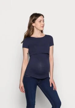 Nursing 2Er Pack - Basic T-Shirt - T-Shirt Basic - Dark Blue/Black 12 Nursing 2Er Pack - Basic T-Shirt - T-Shirt Basic - Dark Blue/Black -Anna Field 90db45d47135443888b04682c998e36f
