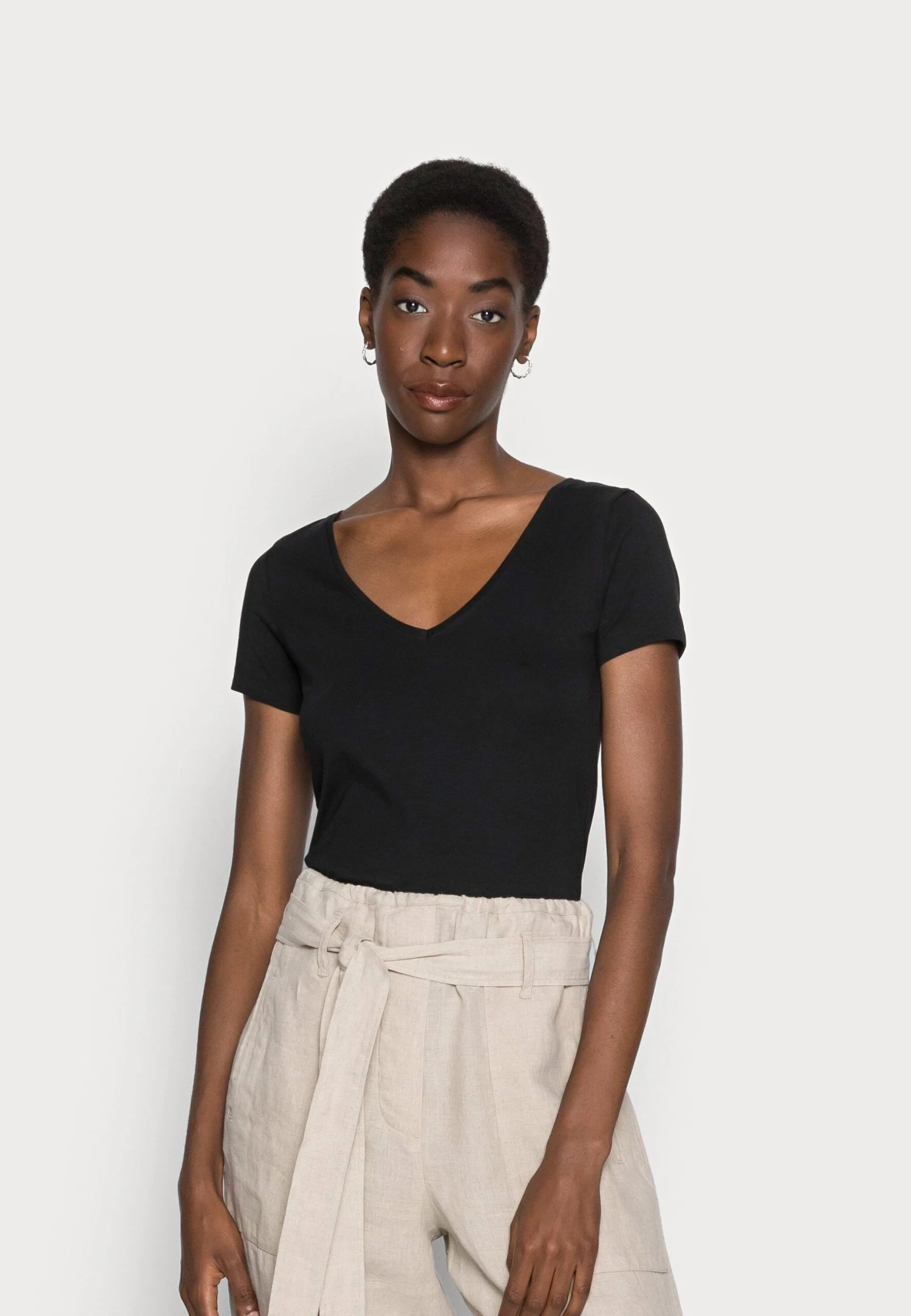 Anna Field 2 Pack - T-Shirt Basic - Black 4 Anna Field 2 Pack - T-Shirt Basic - Black - Afbeelding 2