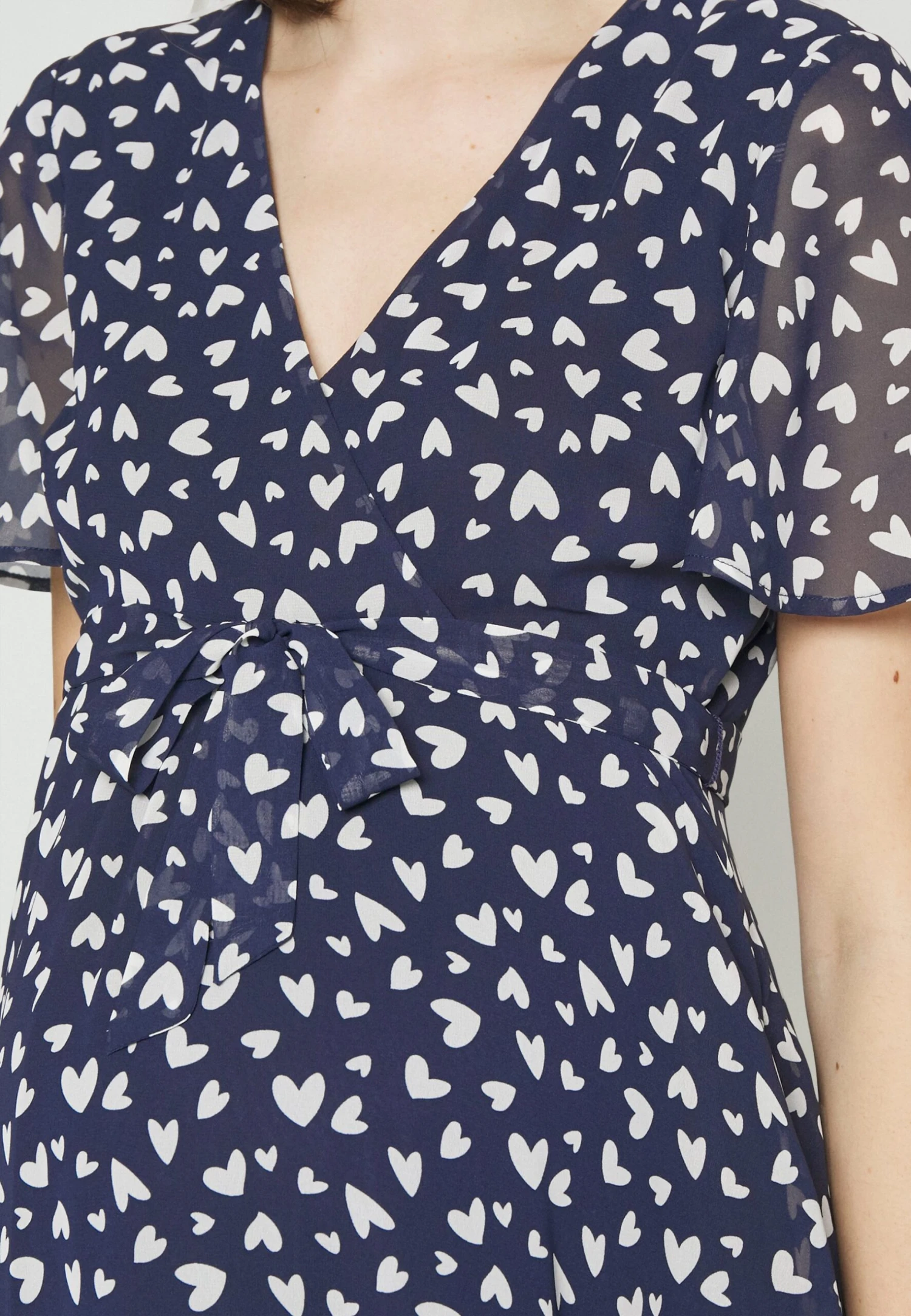 Jurk - Dark Blue/White 7 Jurk - Dark Blue/White - Afbeelding 5